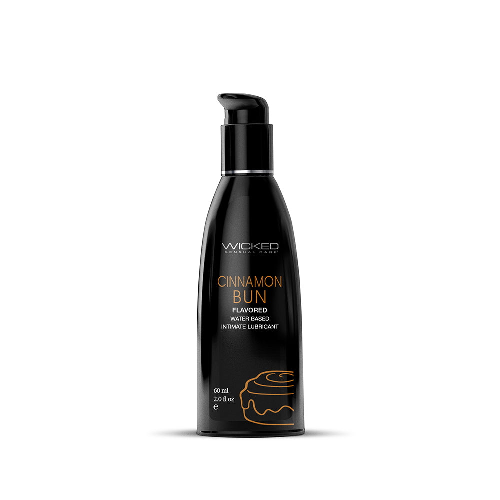 Wicked Sensual Care Aqua Flavored Lube-Cinnamon Bun 2oz