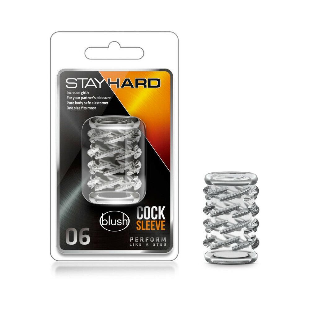 Stay Hard Cock Sleeve 06-Clear