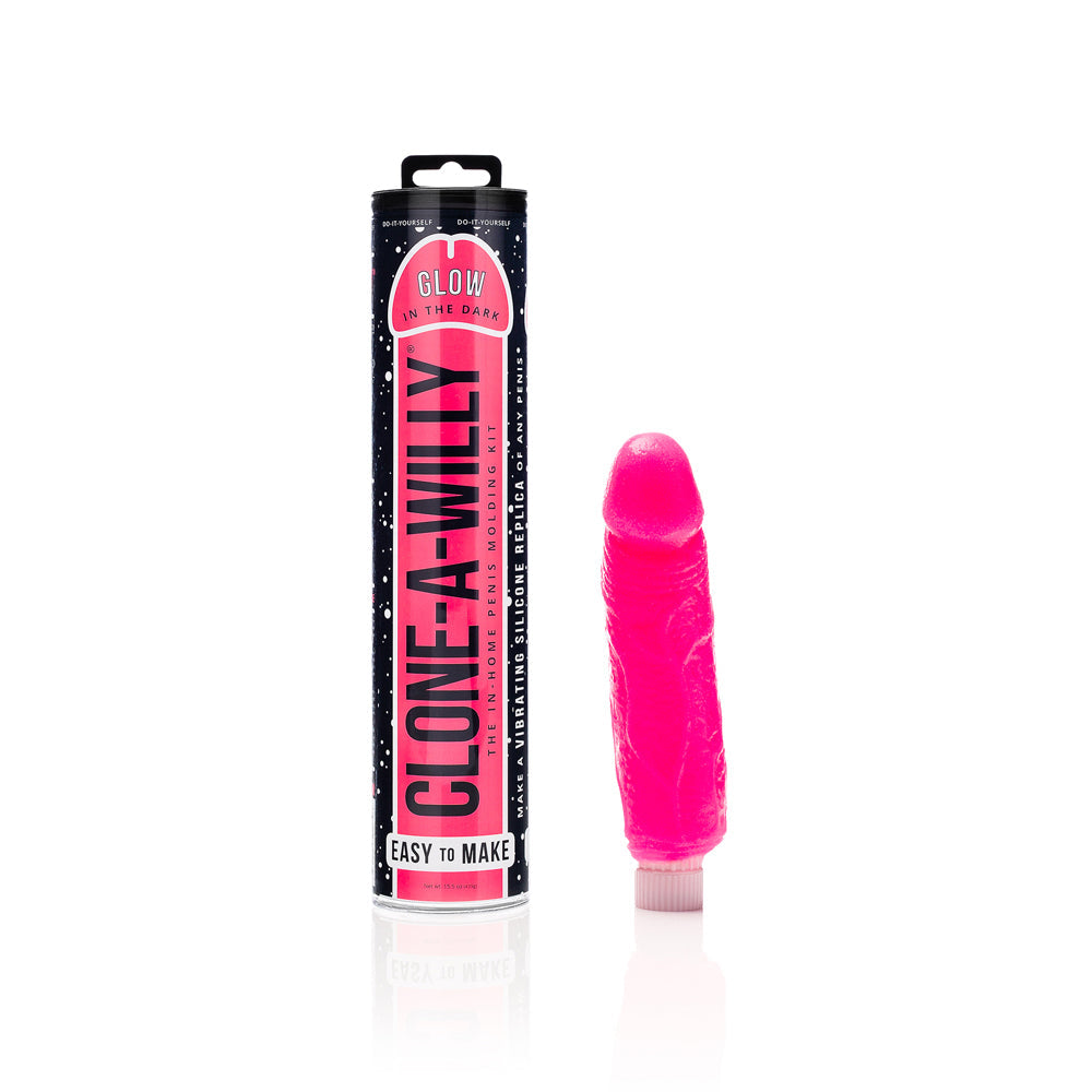 Clone-A-Willy Glow In The Dark Vibe Kit-Pink