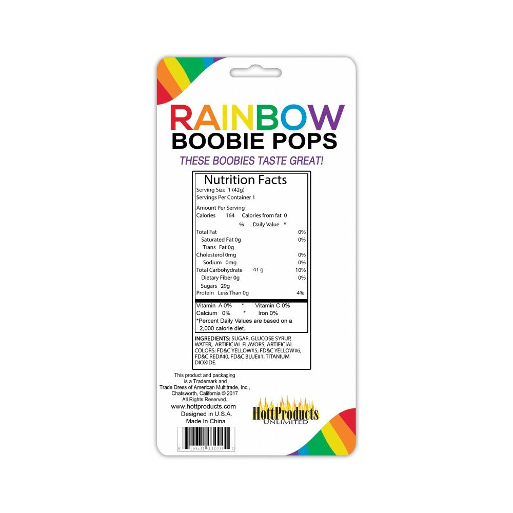 Rainbow Boobie Pops - Rainbow