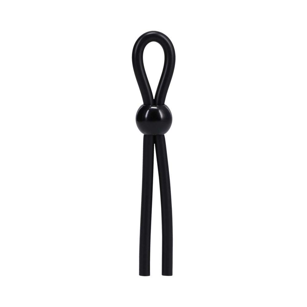 Rock Solid Lasso Single Adjustable Lock Black Silicone