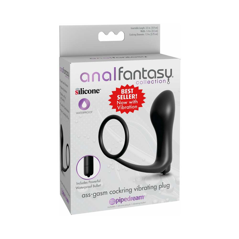 Anal Fantasy Collection Ass-Gasm Cockring Vibrating Plug