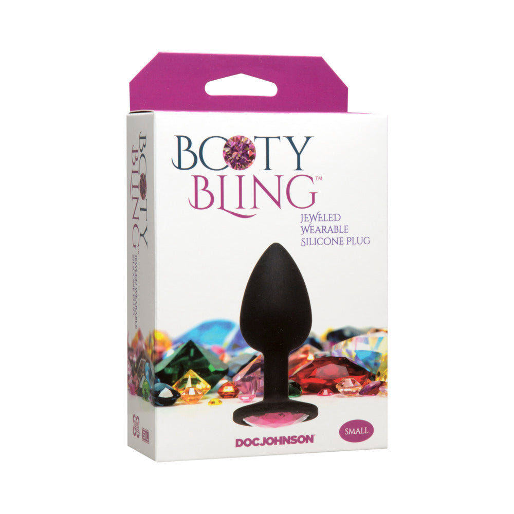 Booty Bling Silicone Plug Small-Pink