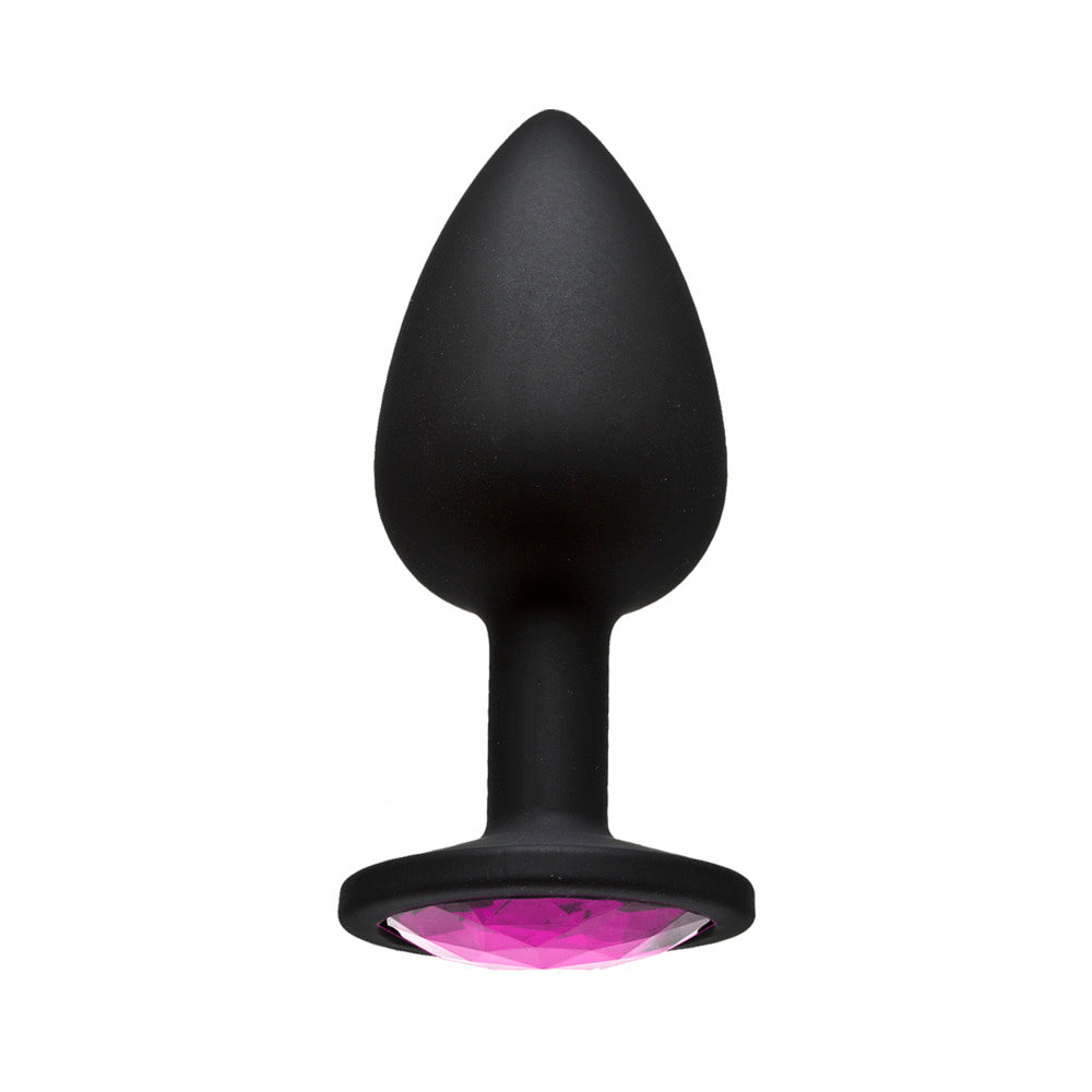 Booty Bling Silicone Plug Small-Pink