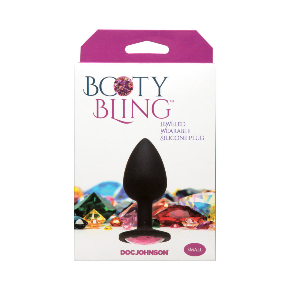 Booty Bling Silicone Plug Small-Pink