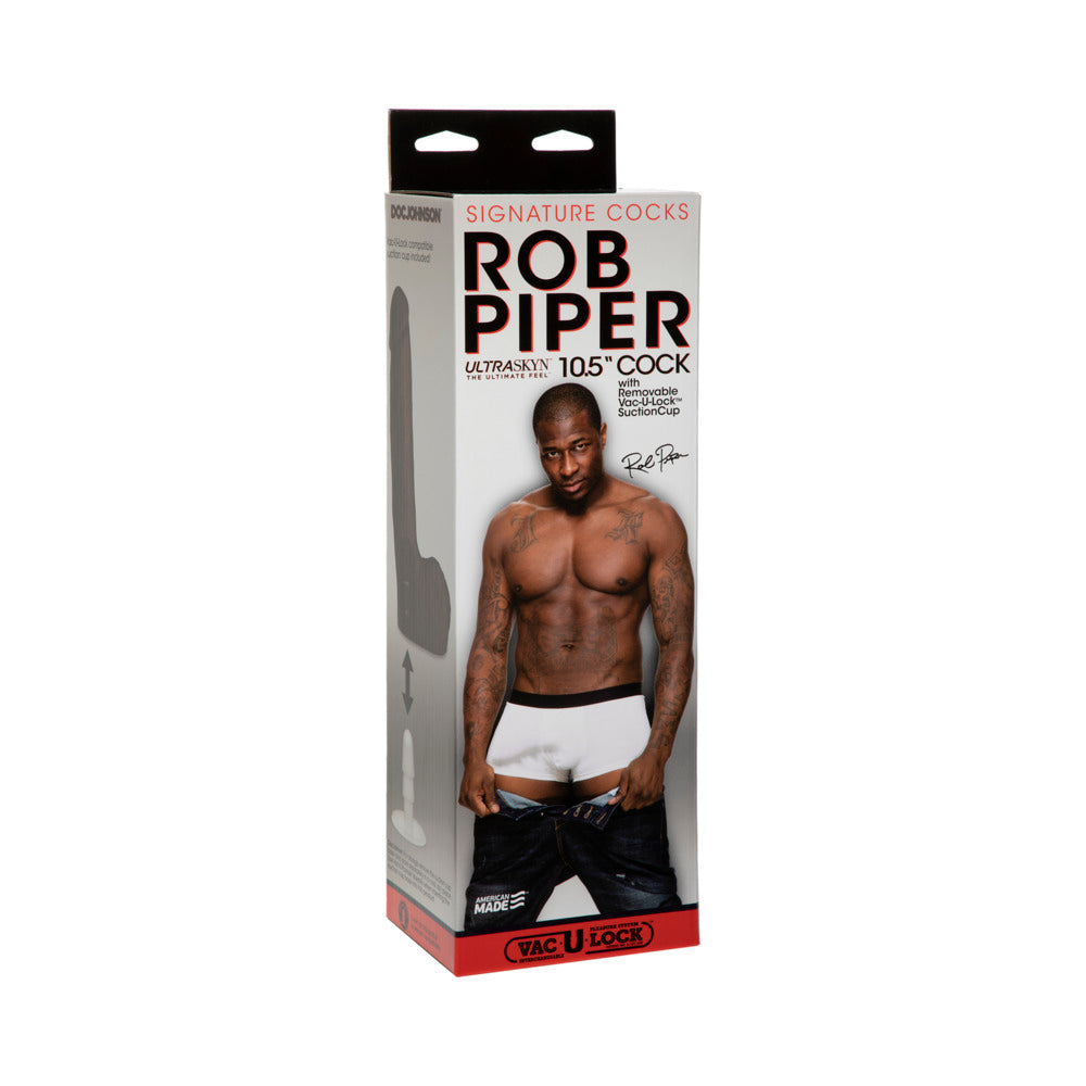Rob Piper Cock w/Balls & Suction Cup - Chocolate