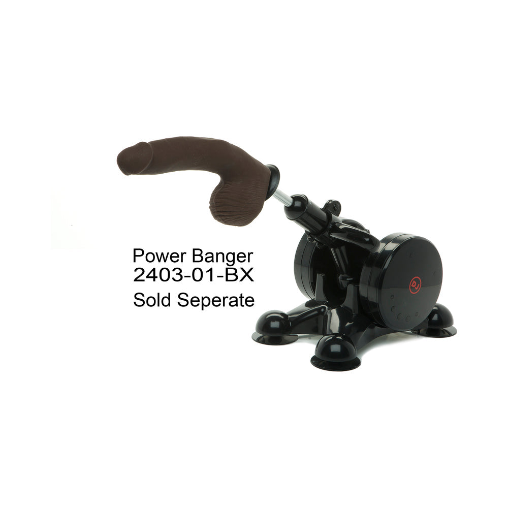 Rob Piper Cock w/Balls & Suction Cup - Chocolate