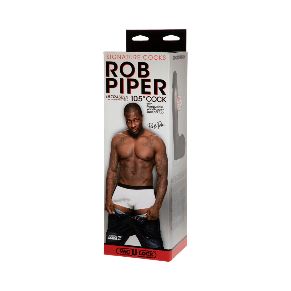 Rob Piper Cock w/Balls & Suction Cup - Chocolate