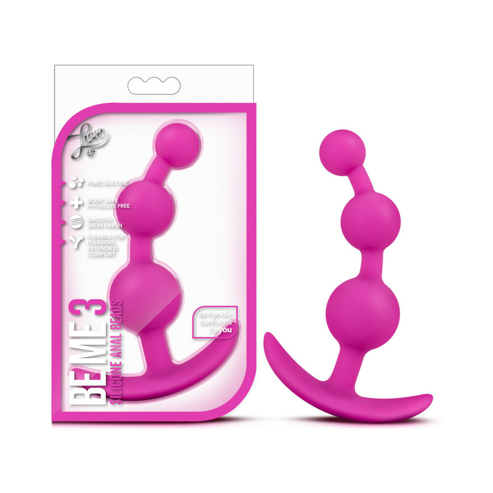 Luxe Be Me 3 Anal Plug-Pink