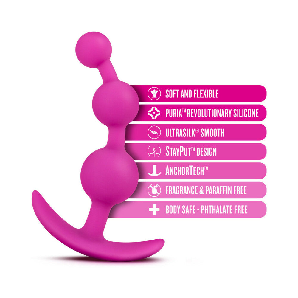 Luxe Be Me 3 Anal Plug-Pink