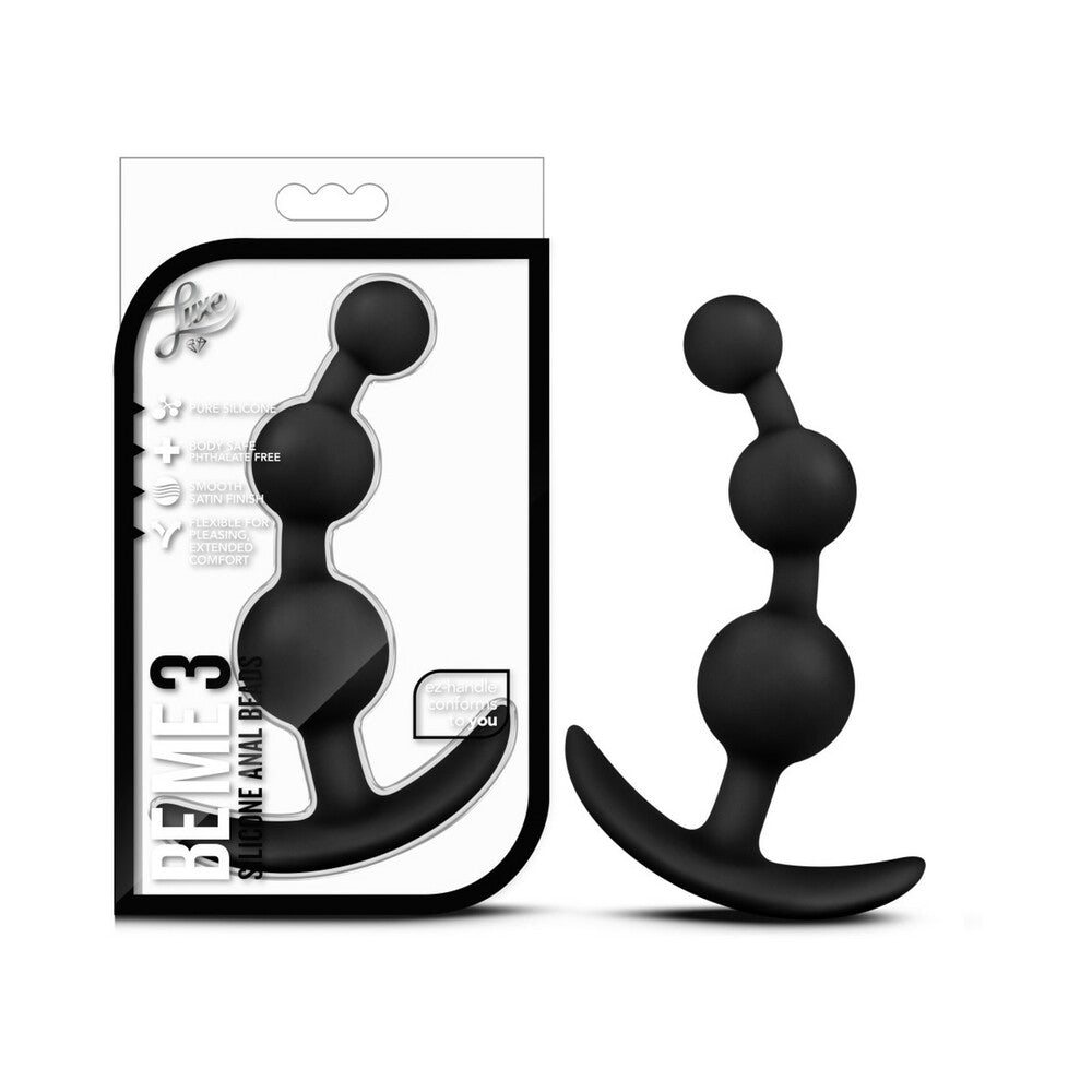 Luxe Be Me 3 Anal Plug-Black