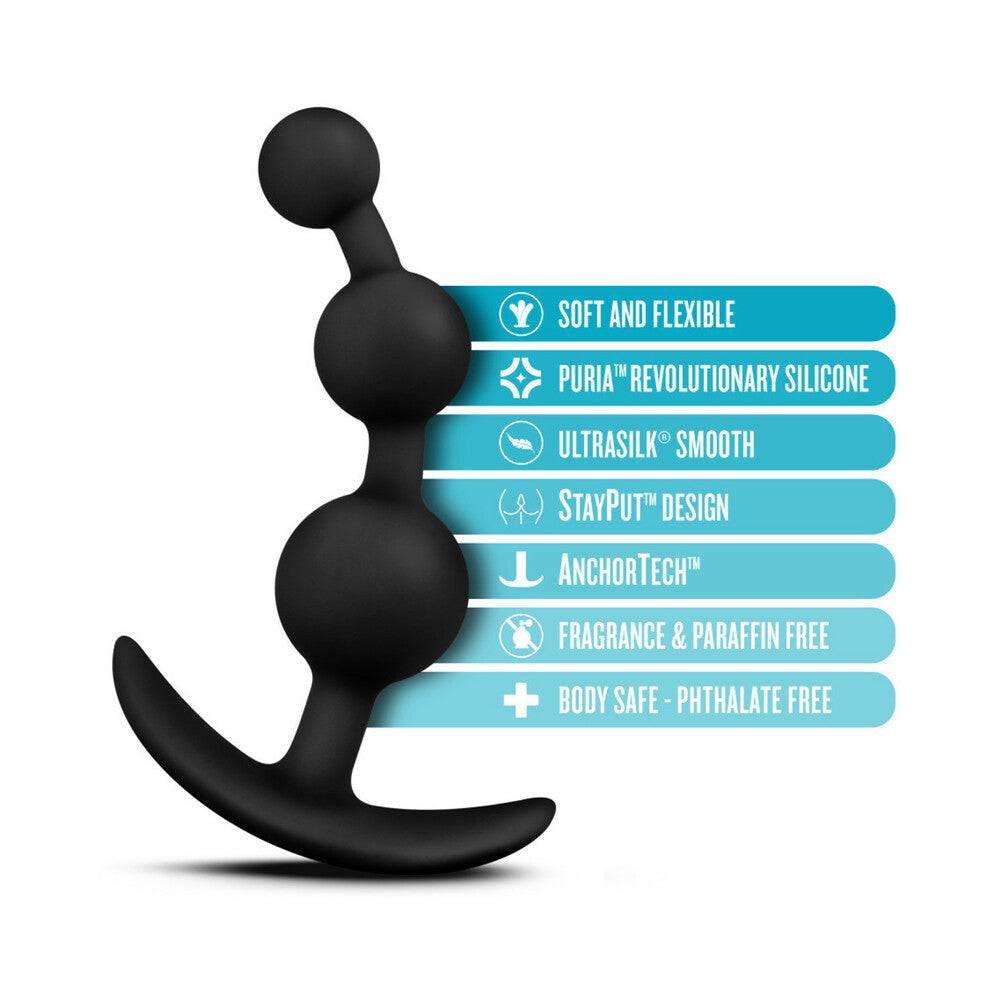Luxe Be Me 3 Anal Plug-Black