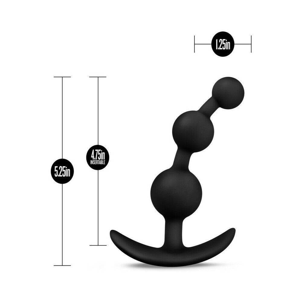 Luxe Be Me 3 Anal Plug-Black