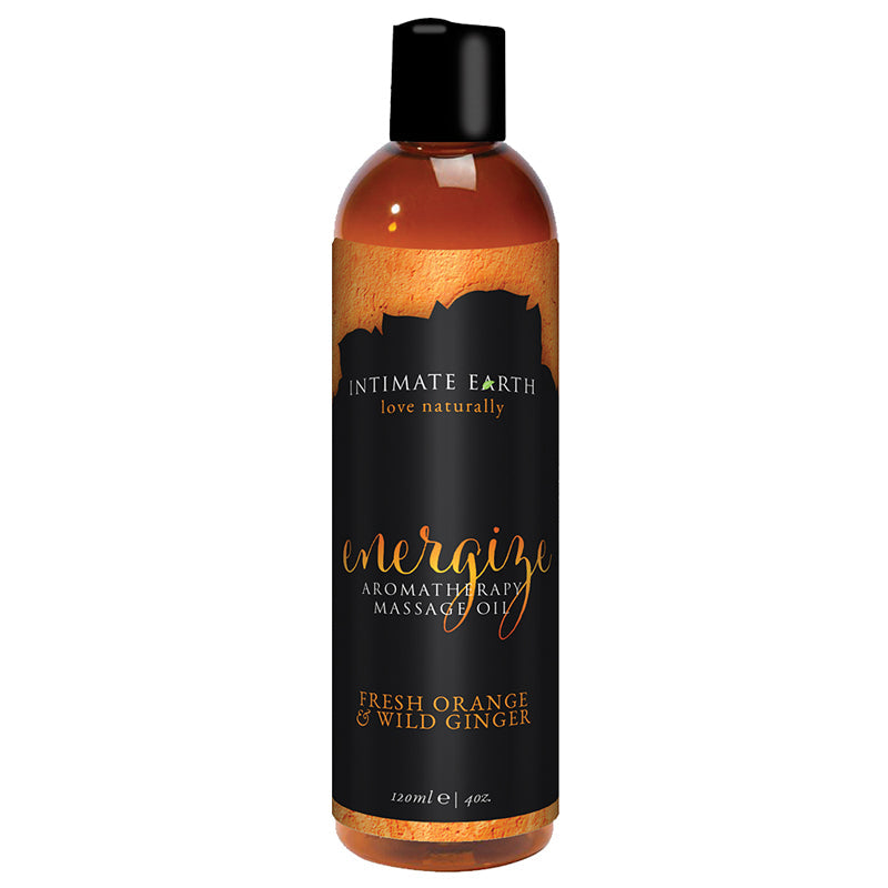 Intimate Earth Aromatherapy Oil Energize Orange Ginger 4oz