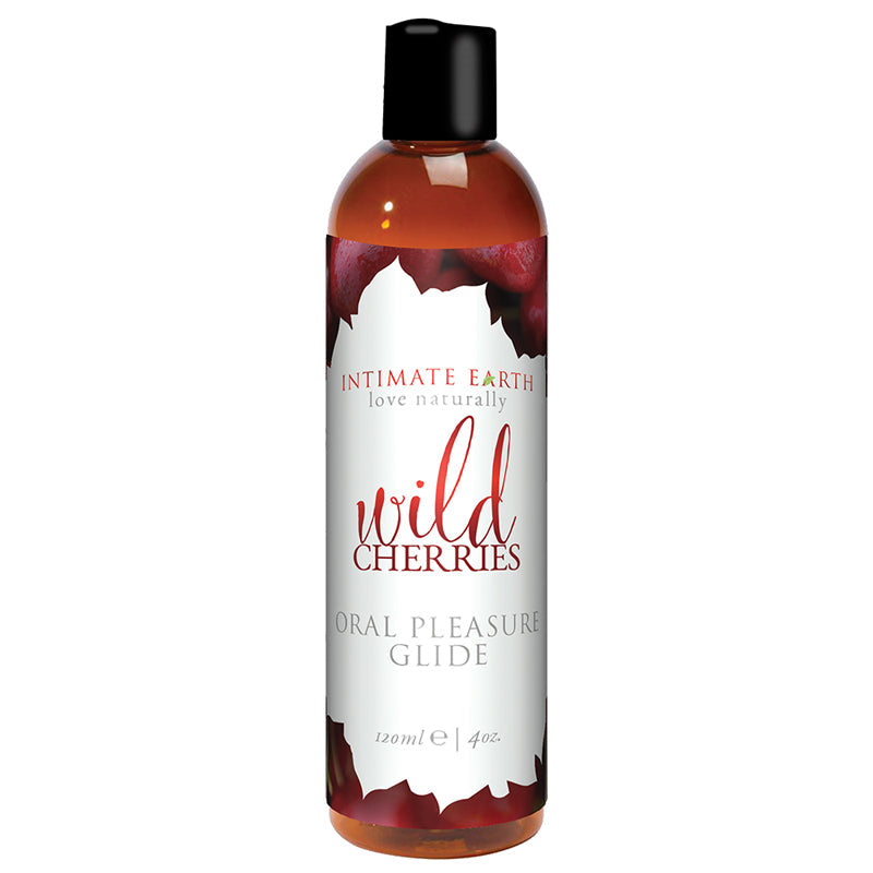 Intimate Earth Oral Pleasure Glide-Wild Cherries 4oz