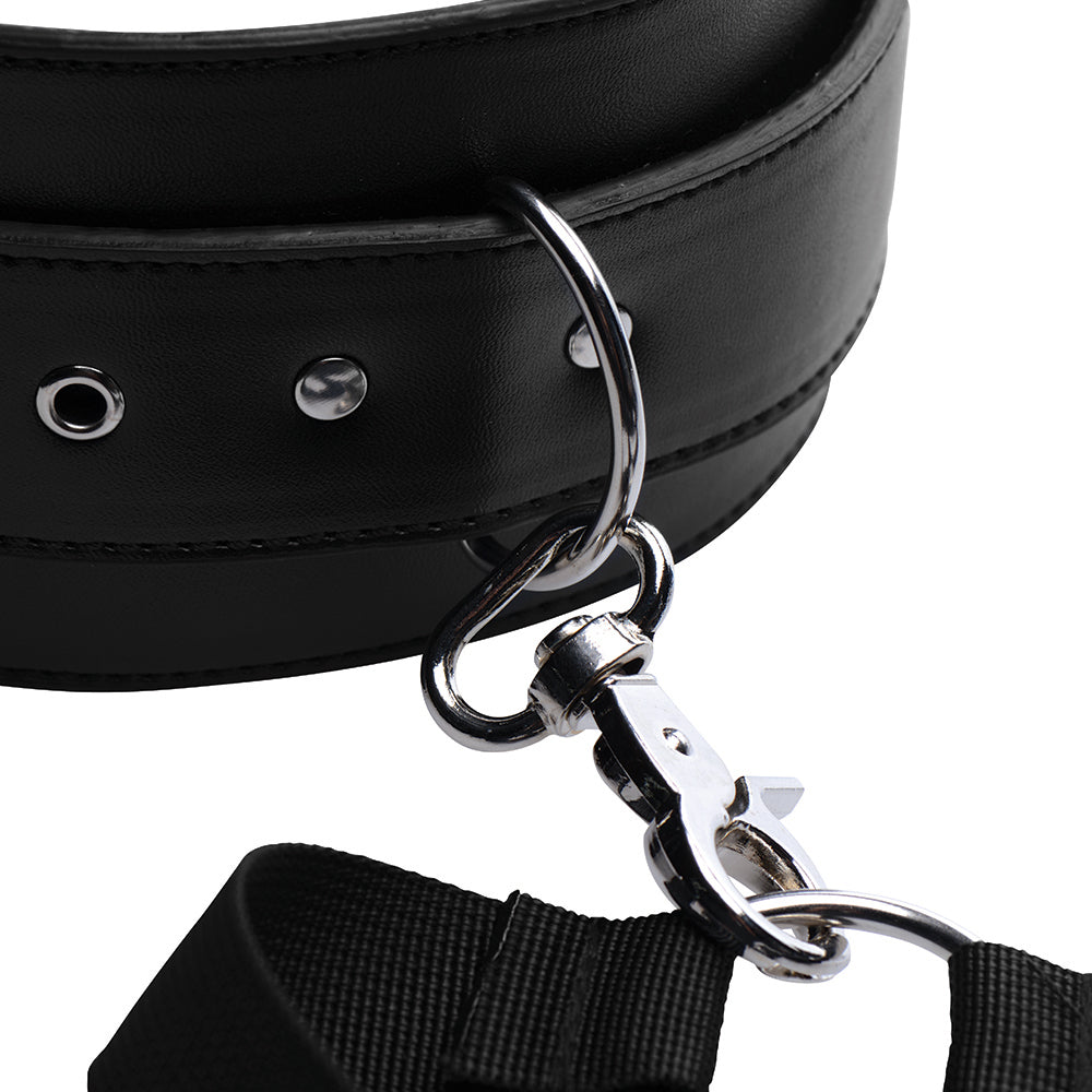 Master Series Acquire Easy Access Thigh Harness w/Wrist Cuffs - Black