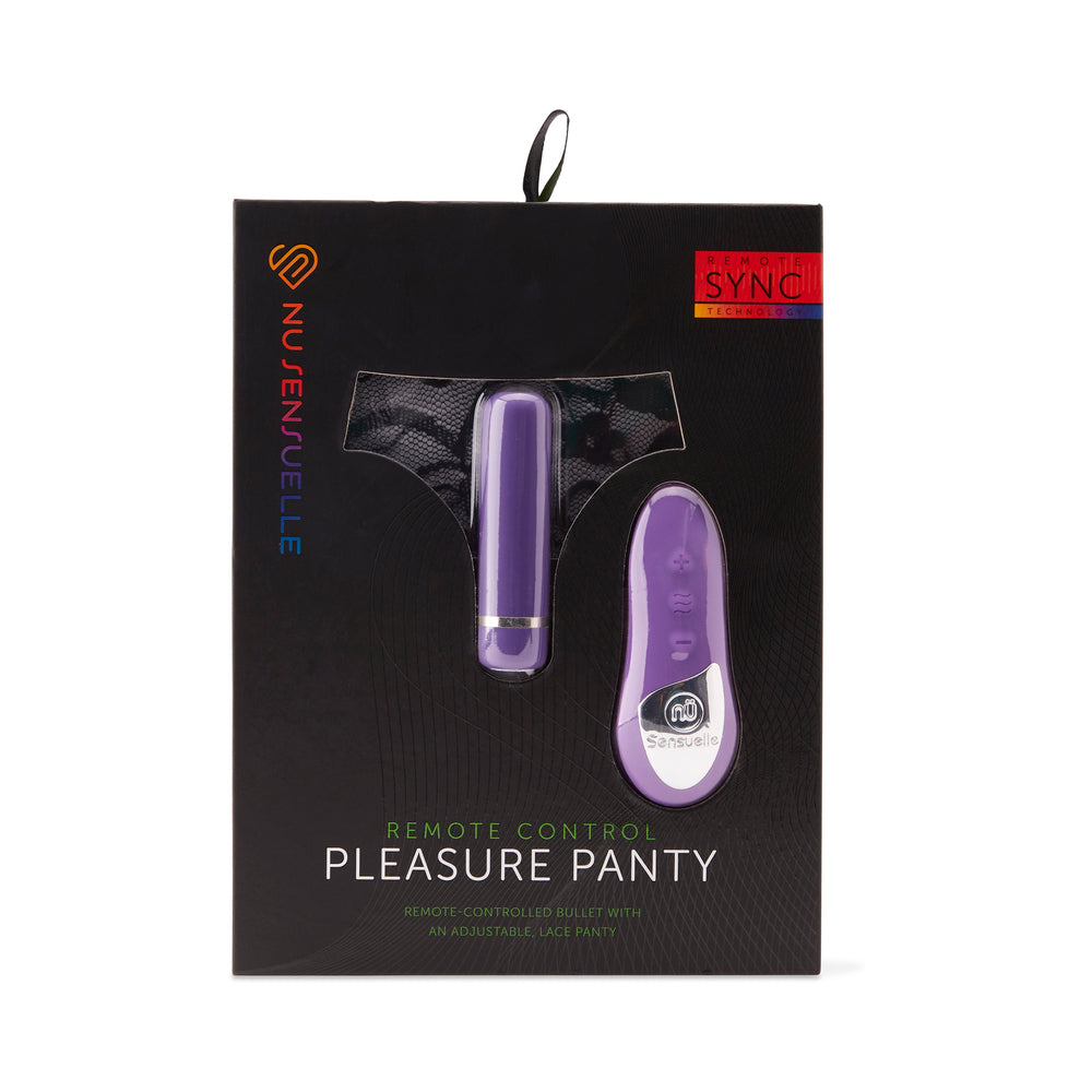Nu Sensuelle Pleasure Panty Bullet w/Remote Control 15 Function - Purple