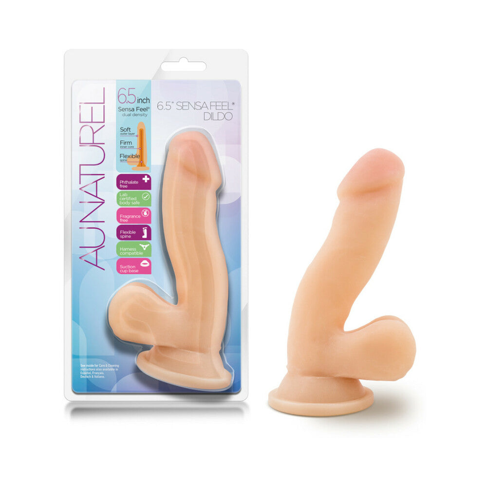 Au Naturel Sensa Feel Dildo-Beige 6.5"