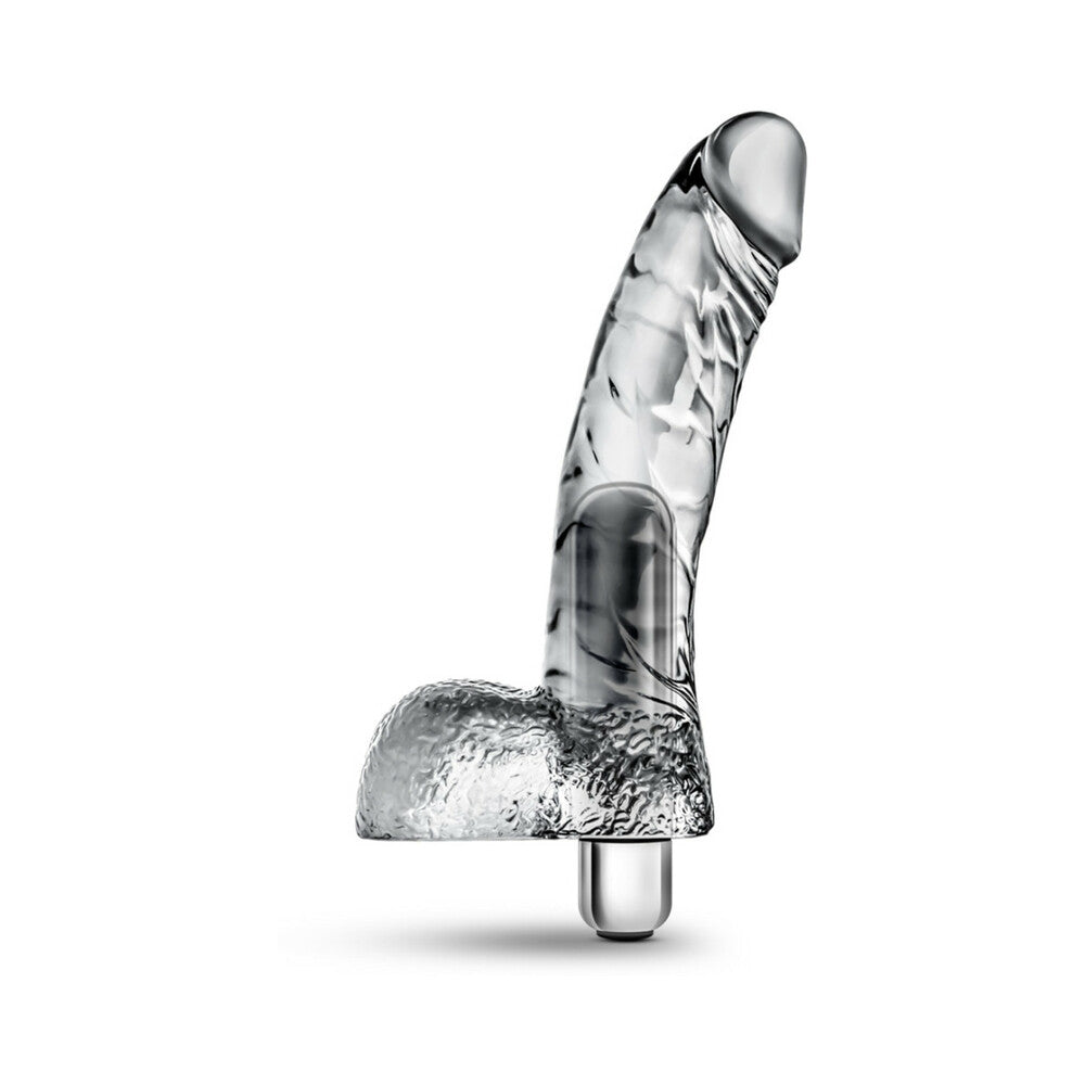 Naturally Yours Vibrating Ding Dong-Clear 6.5"