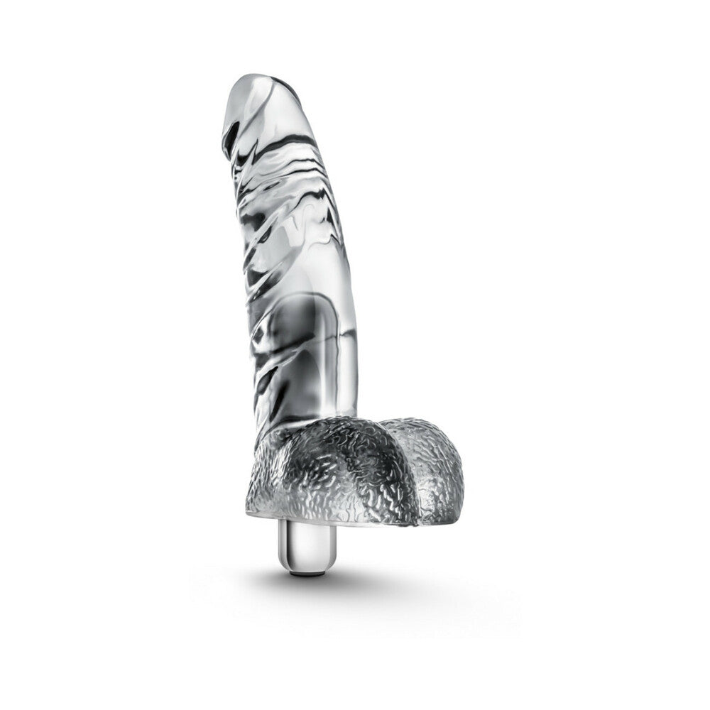 Naturally Yours Vibrating Ding Dong-Clear 6.5"