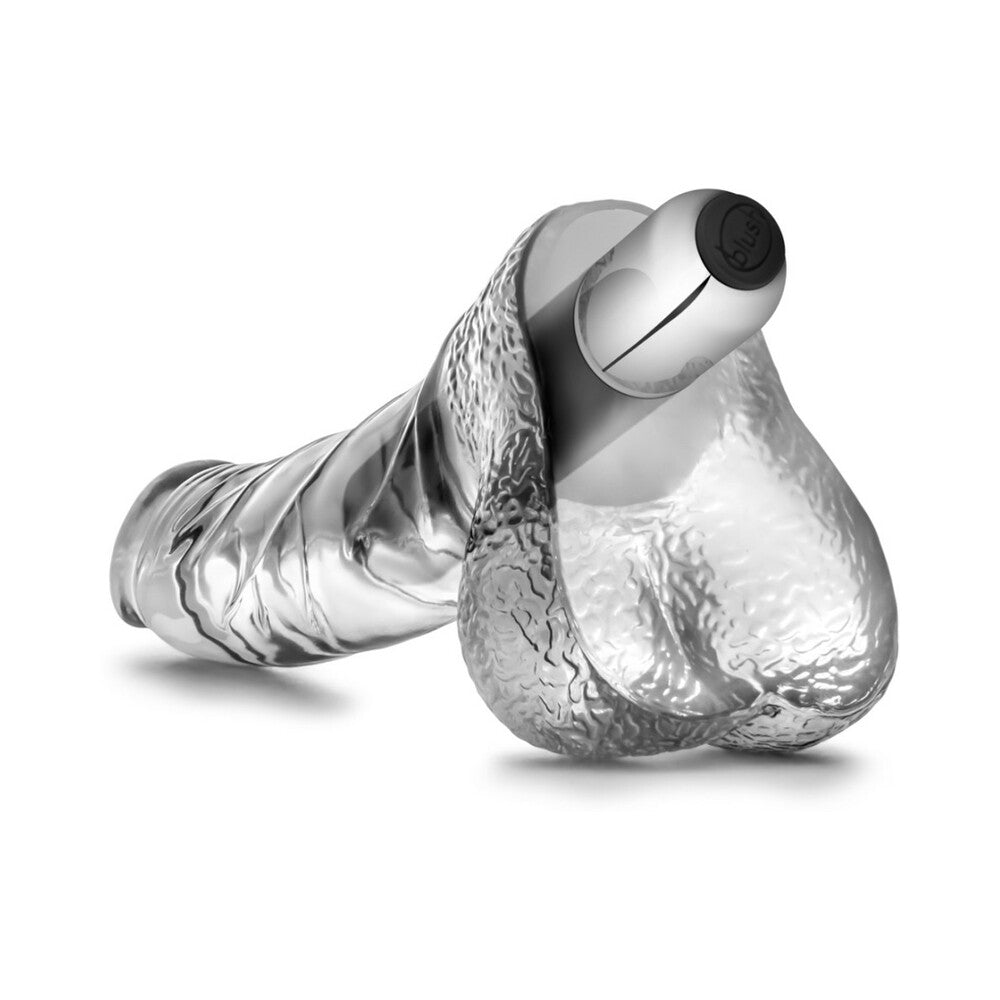 Naturally Yours Vibrating Ding Dong-Clear 6.5"