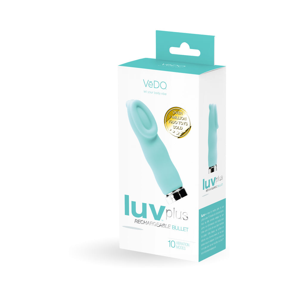 VeDO Luv Plus Rechargeable Vibe - Tease Me Turquoise