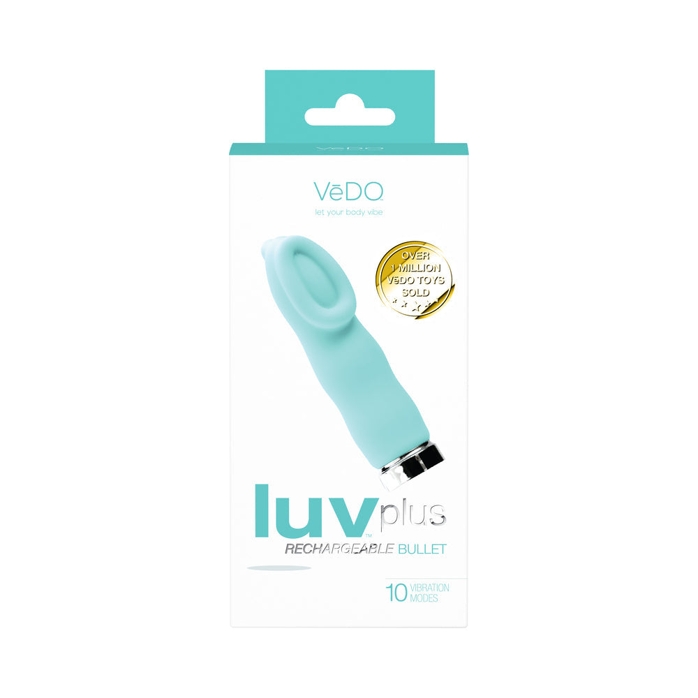 VeDO Luv Plus Rechargeable Vibe - Tease Me Turquoise