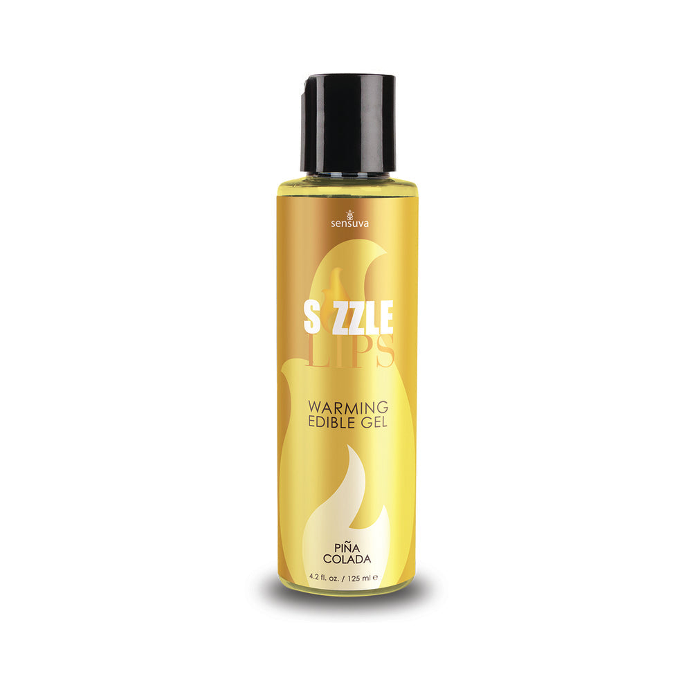 Sensuva Sizzle Lips Warming Edible Gel-Pina Colada 4.2oz