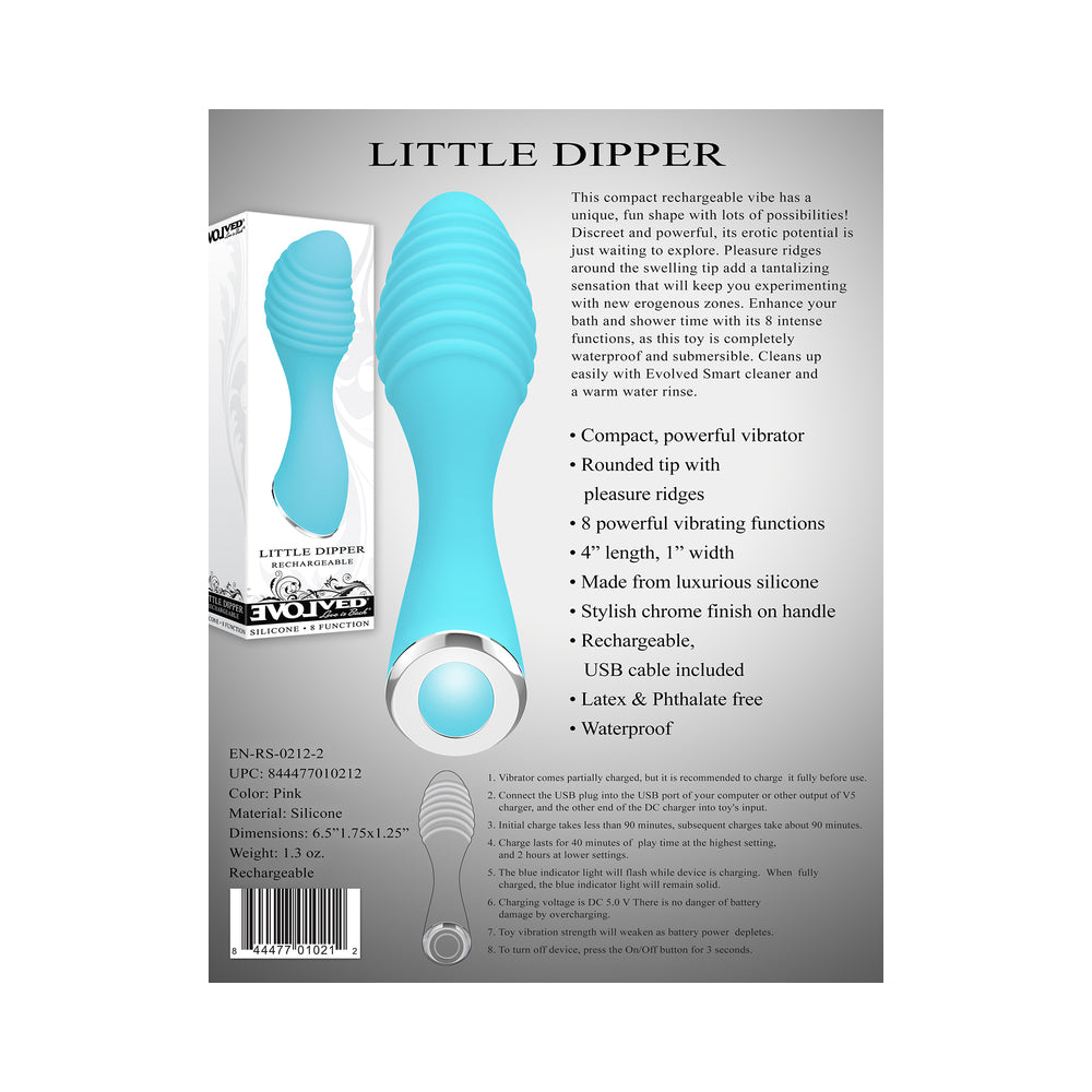 Evolved Little Dipper Rechargeable-Blue 4"