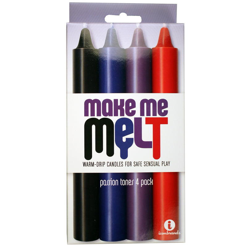 The 9's Make Me Melt Drip Candles-Passion Tones (4 Pack)