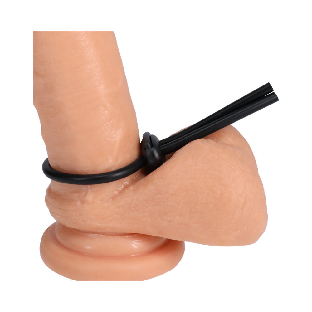 Rock Solid Lasso Cockring - Black