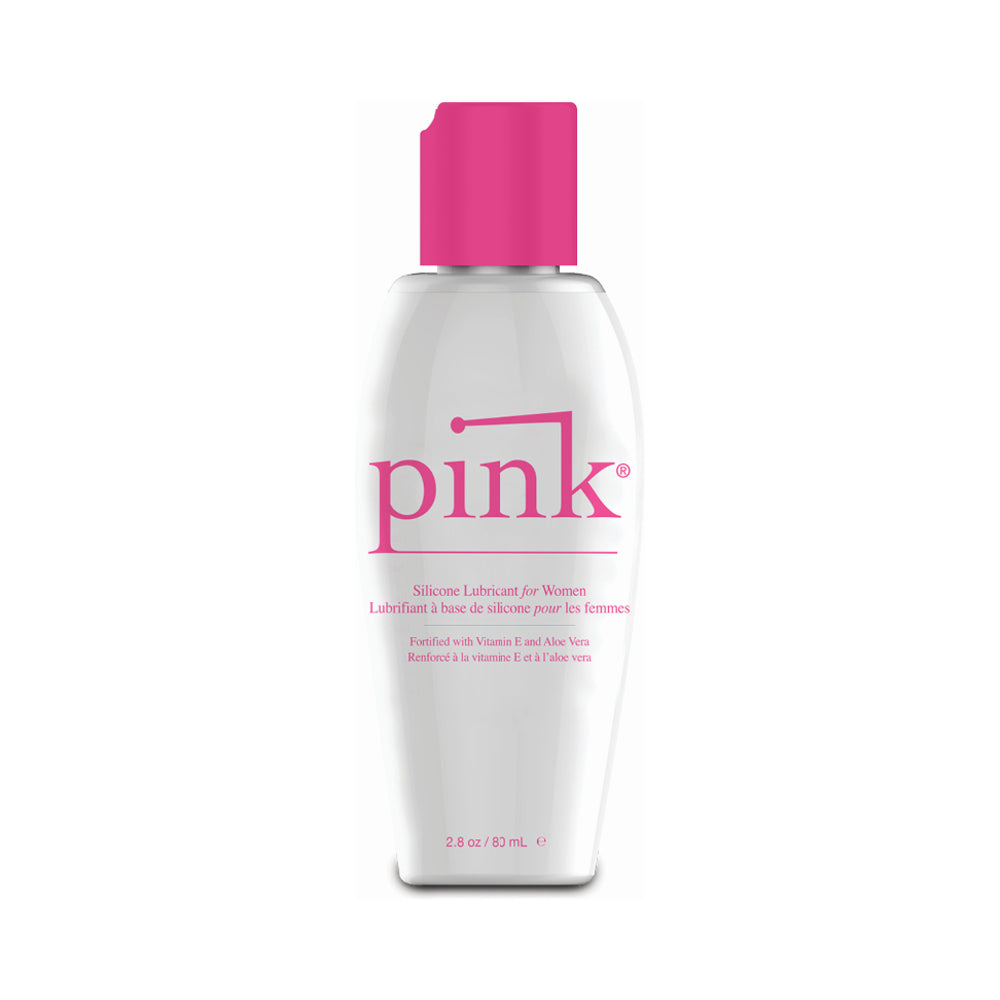 Pink Silicone Lube - 2.8 oz Flip Top Bottle