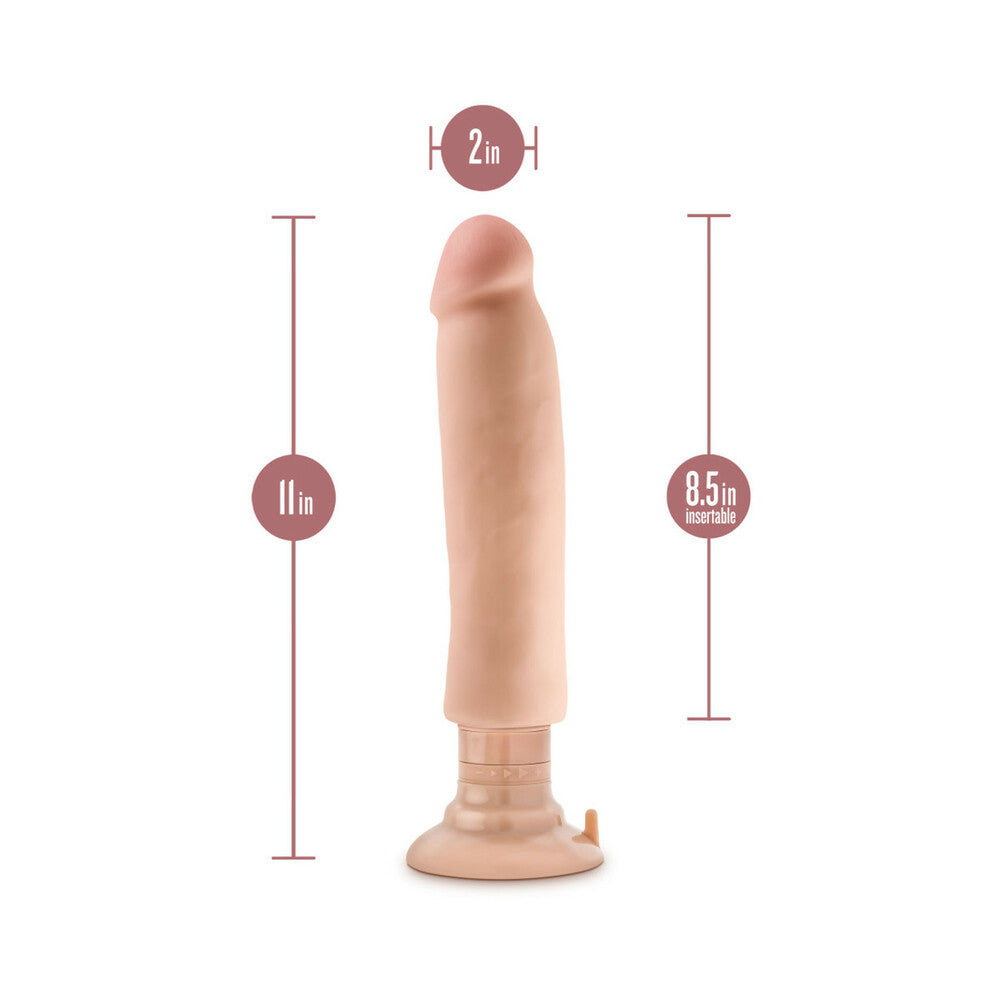 Au Naturel Magnum Vibrating Dong-Beige 11"