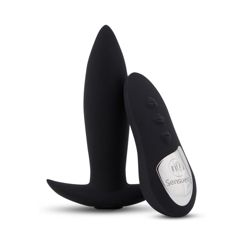 Nu Sensuelle Remote Control Rechargeable Mini Plug - Black