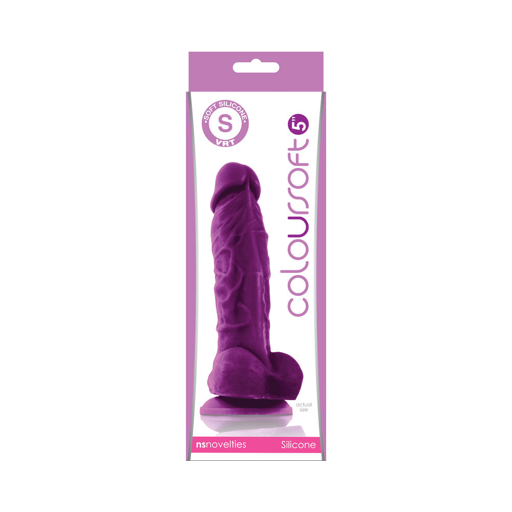 Coloursoft Dildo Purple- 5"