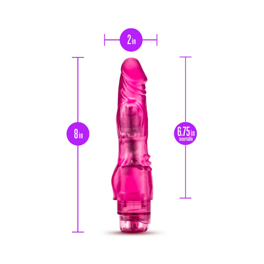Glow Dicks The Banger Vibrating-Pink 9"