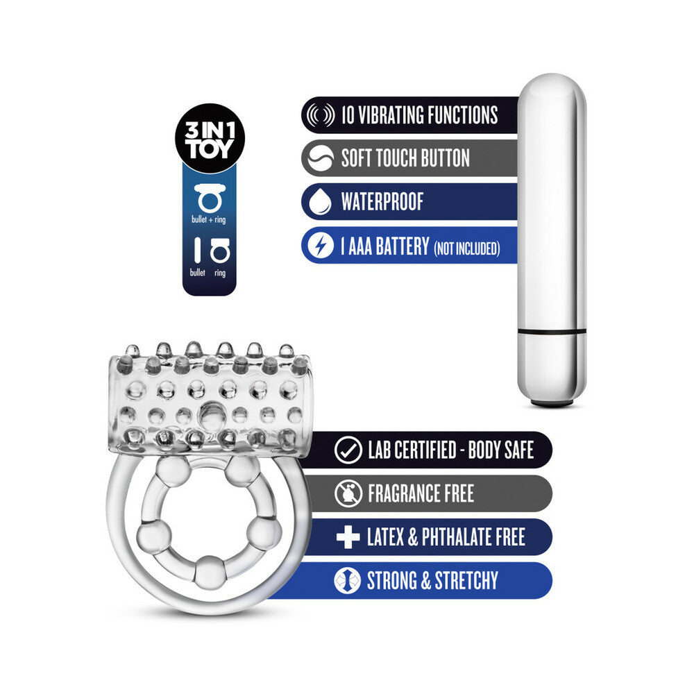 Stay Hard Vibrating Super Clitifier-Clear