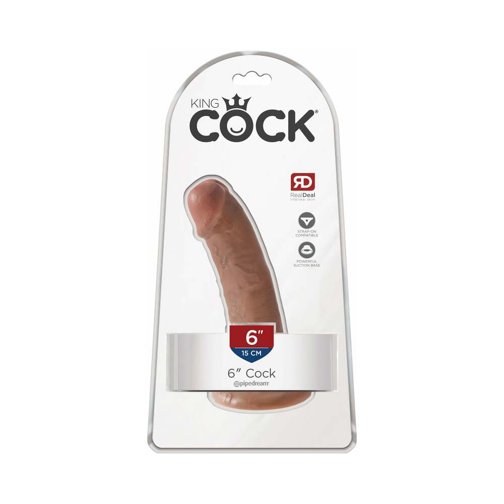 King Cock 6" Cock - Tan