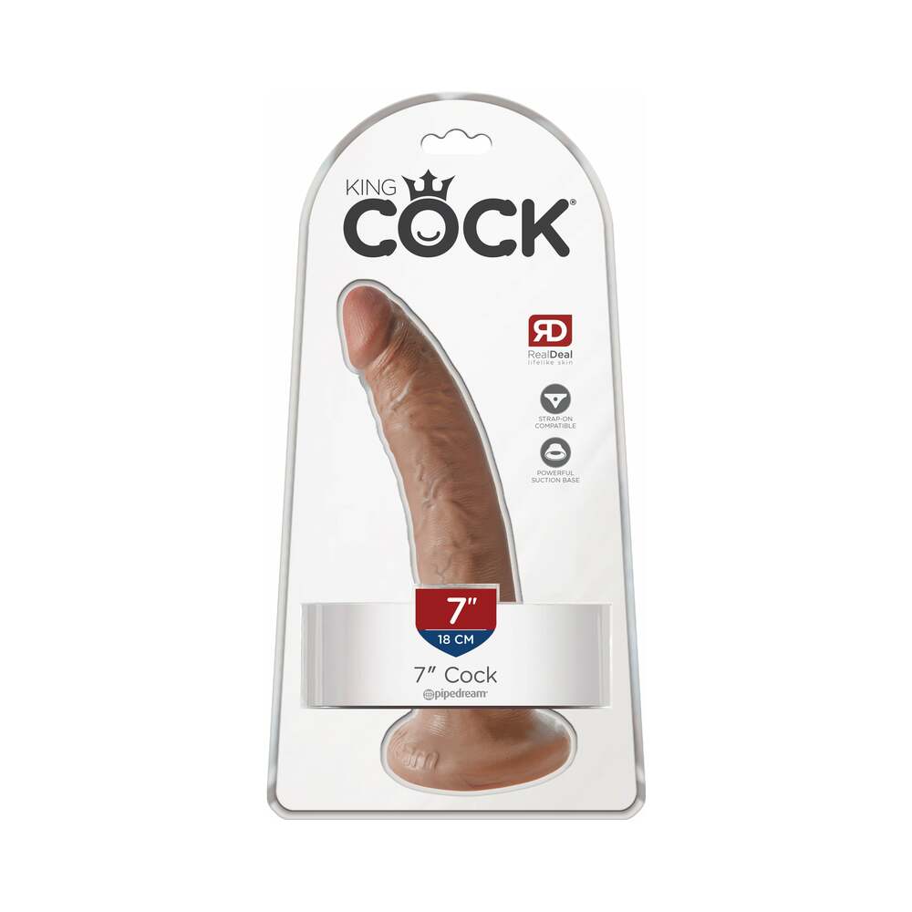 King Cock 7" Cock - Tan