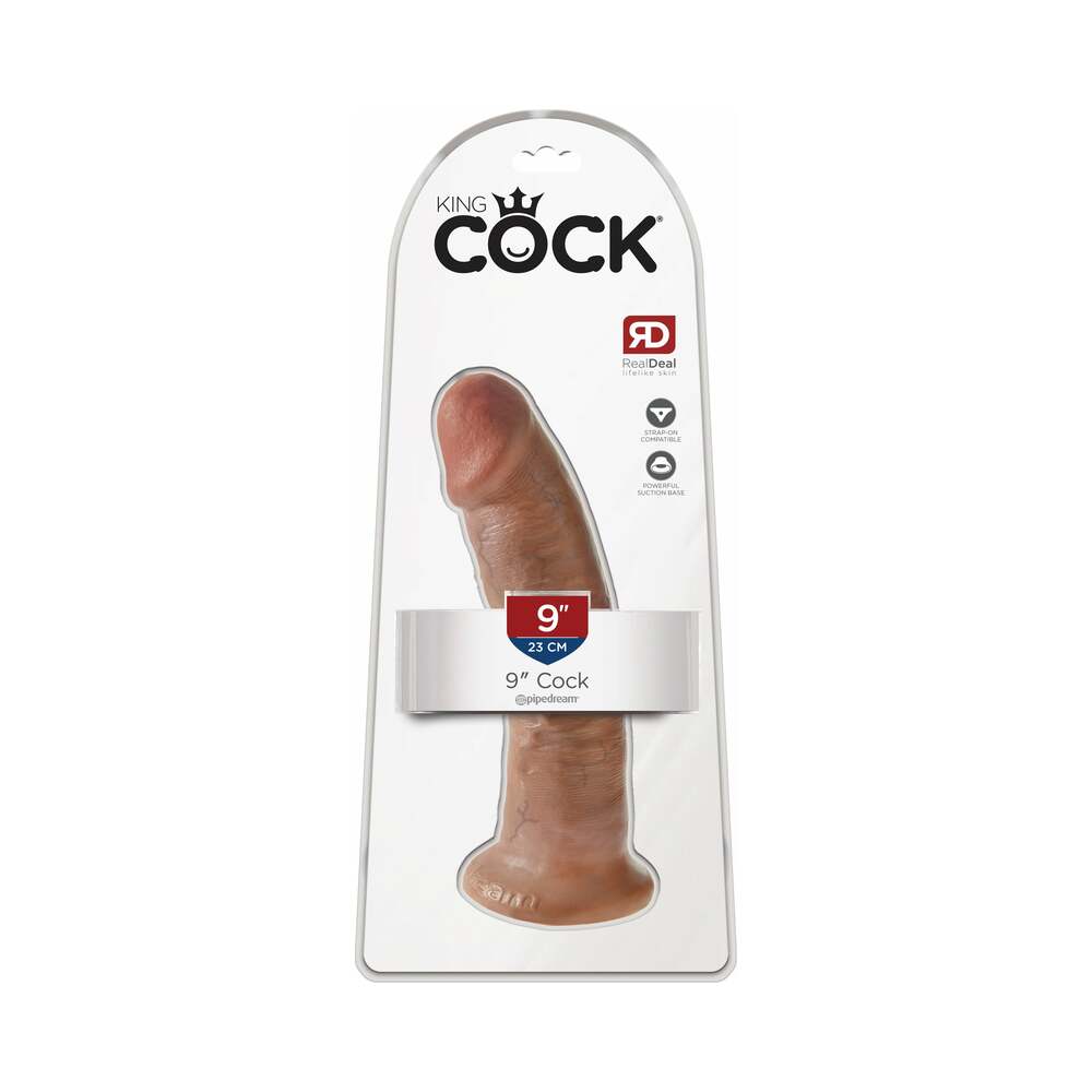 King Cock 9" Cock - Tan