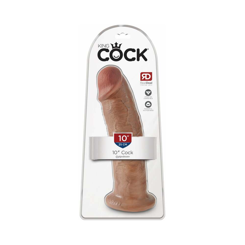 King Cock 10" Cock - Tan