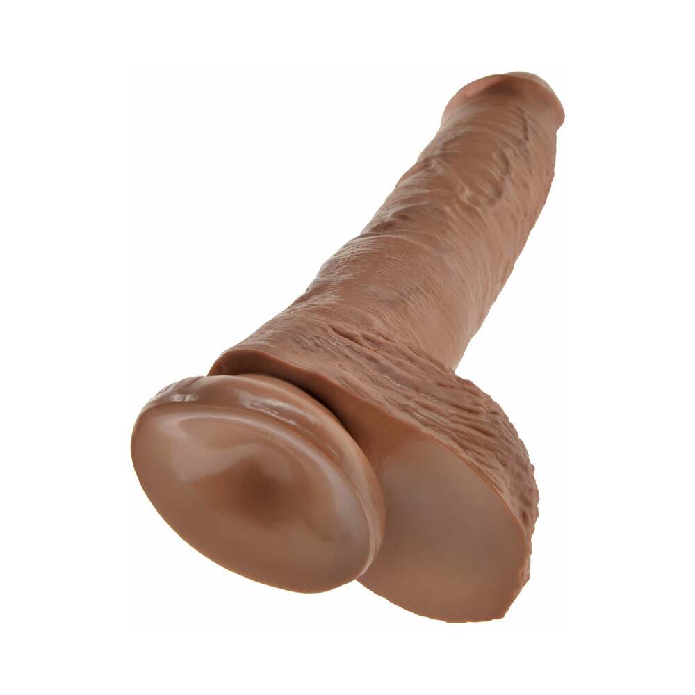 King Cock 10" Cock w/Balls - Tan