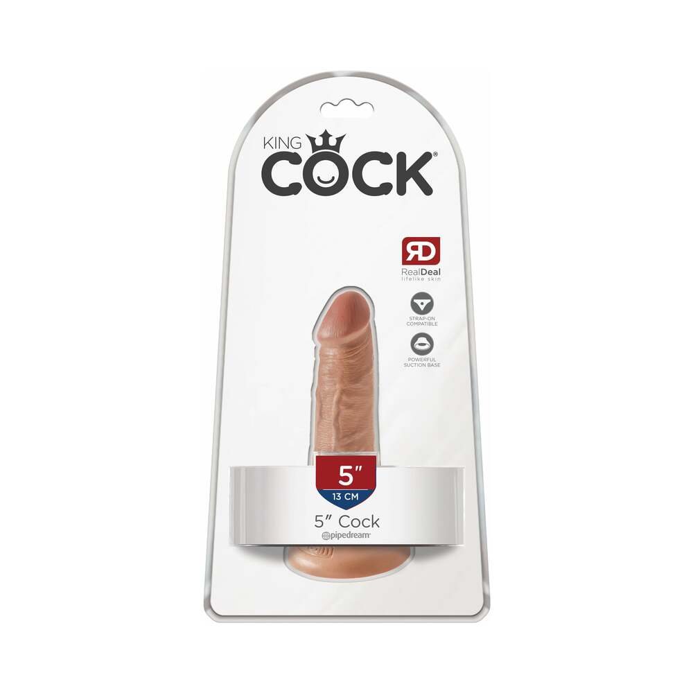 King Cock 5" Cock - Tan