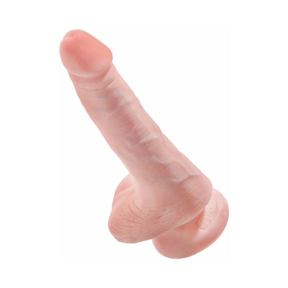 King Cock 6" Cock w/Balls - Flesh