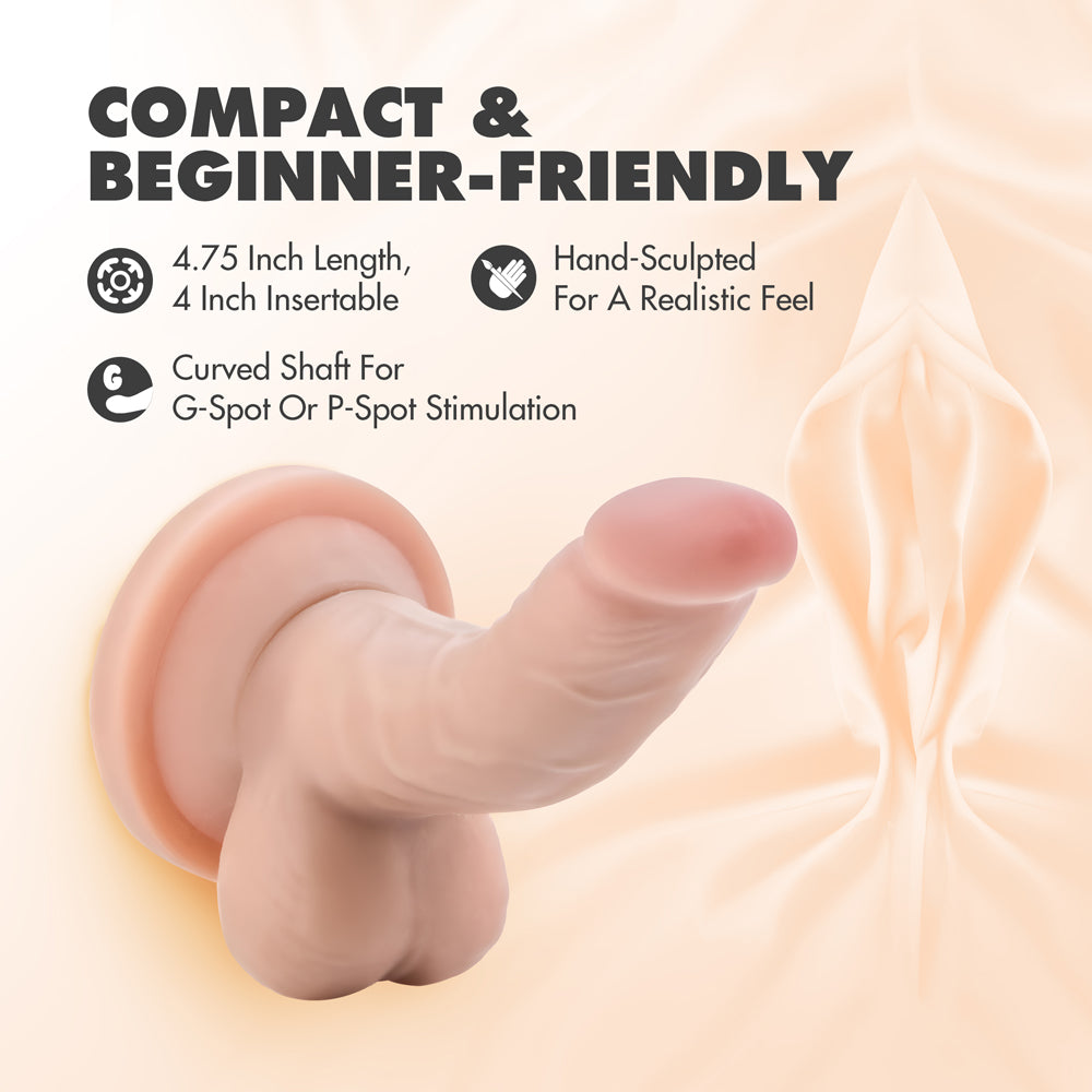 Blush Dr. Skin 4" Mini Cock - Beige