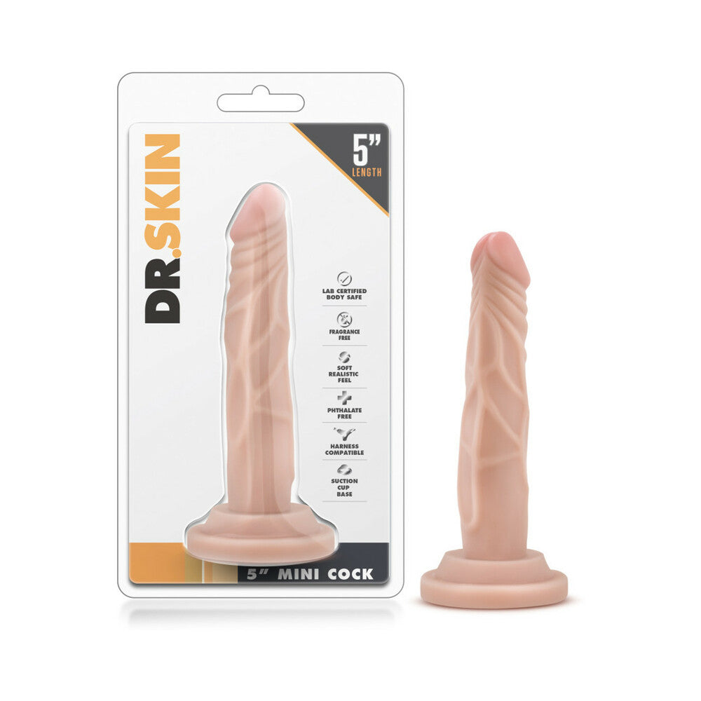 Blush Dr. Skin 5" Mini Cock - Beige