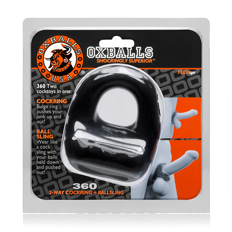 Oxballs 360 Cock Ring & Ballsling - Black