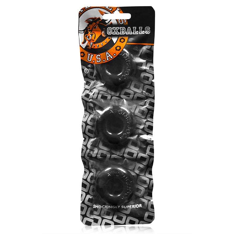 Oxballs Ringer Donut 1 - Black Pack of 3