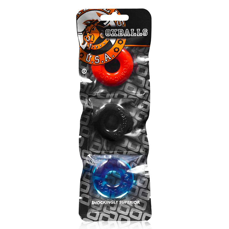 Oxballs Ringer Donut 1 - Multicolored Pack of 3