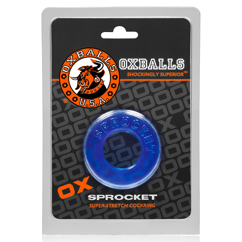 Oxballs Atomic Jock Sprocket Cockring - Ice Blue